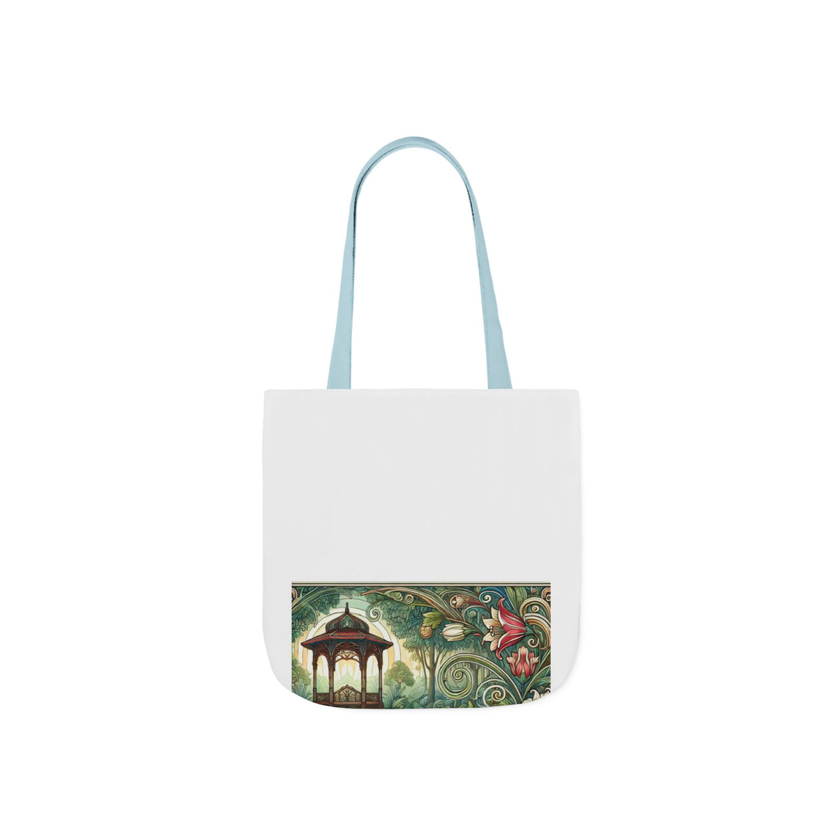 Botanical Gazebo Garden Art Nouveau Canvas Tote Bag