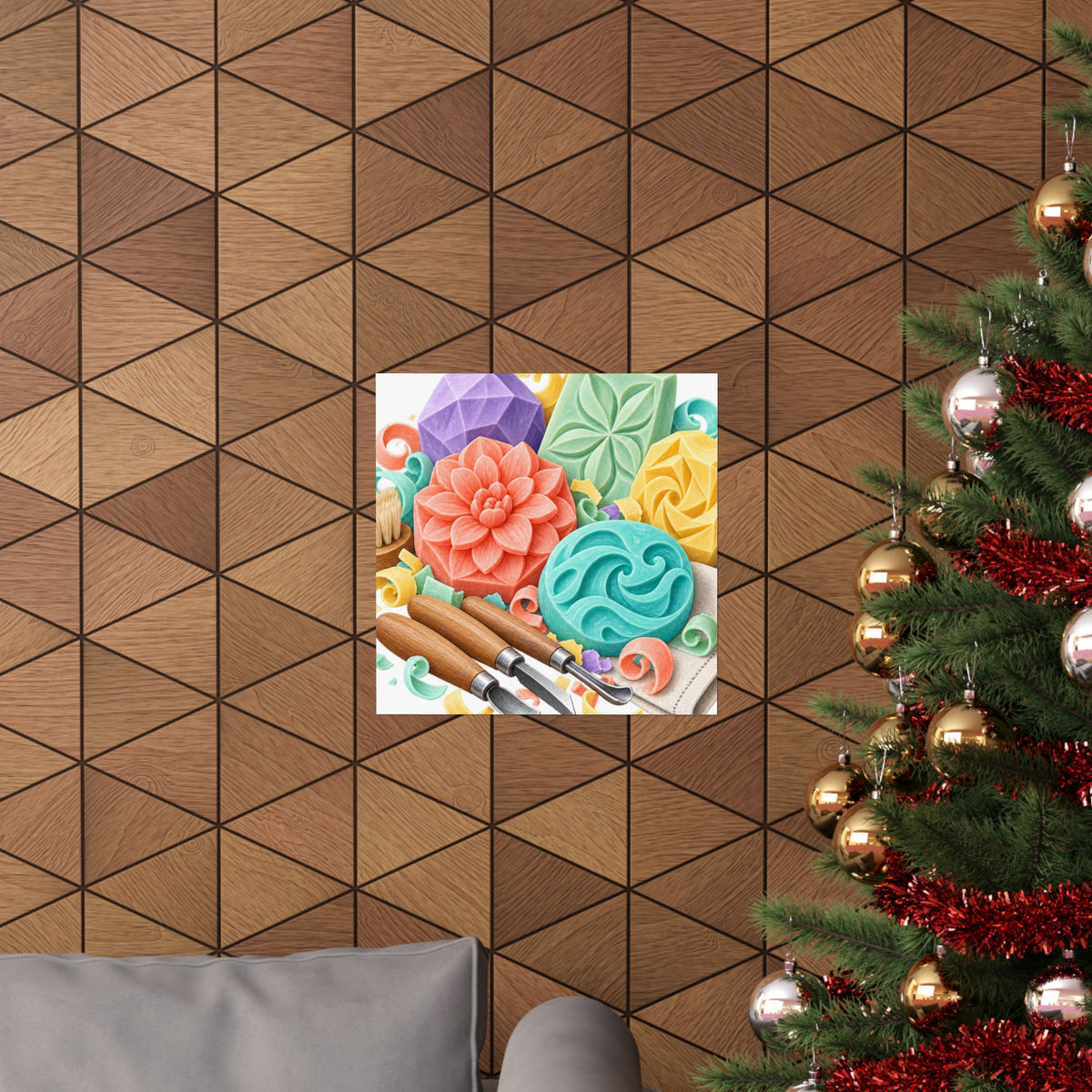Colorful Soap Carving Workshop Poster