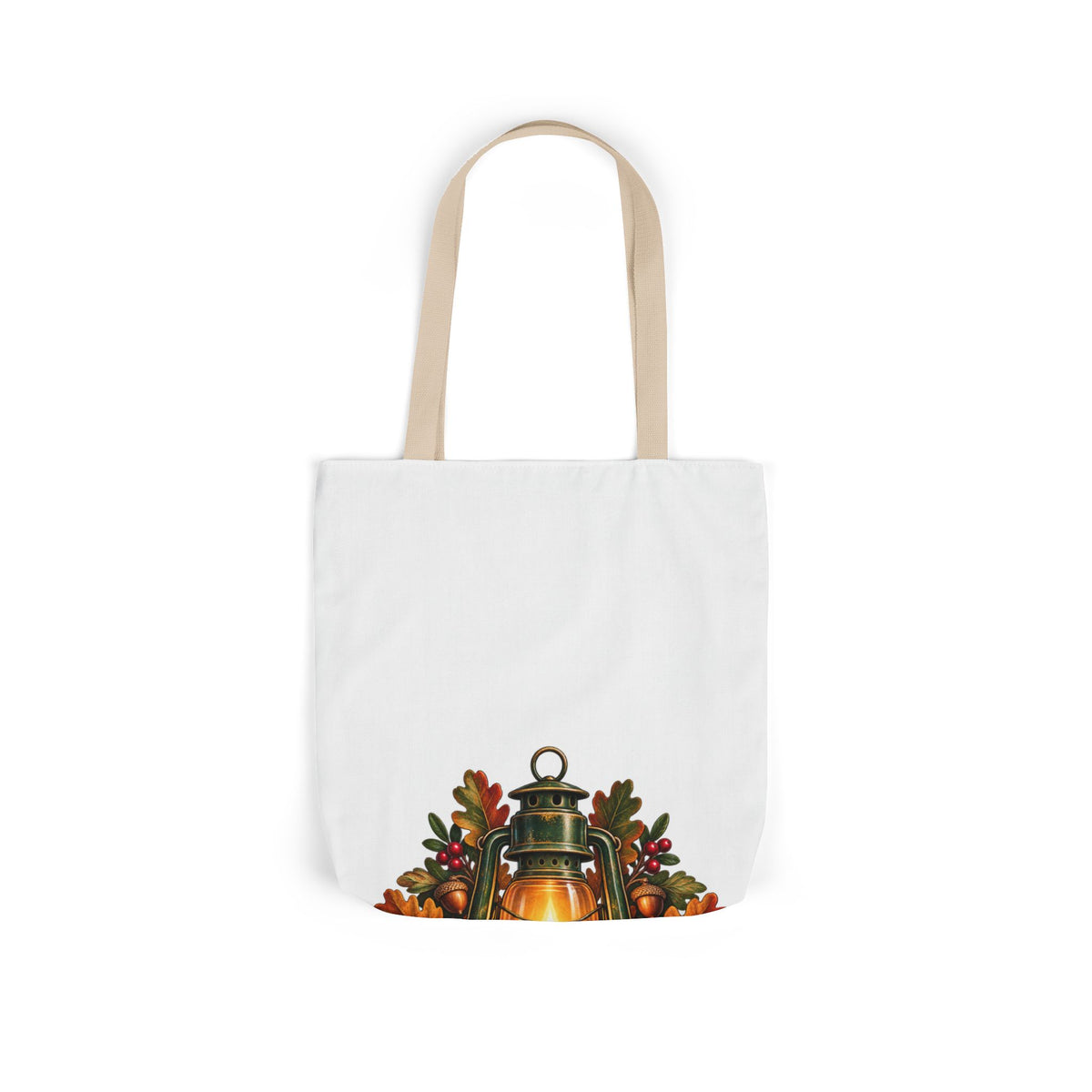 Autumn Oak Lantern and Acorns Tote Bag