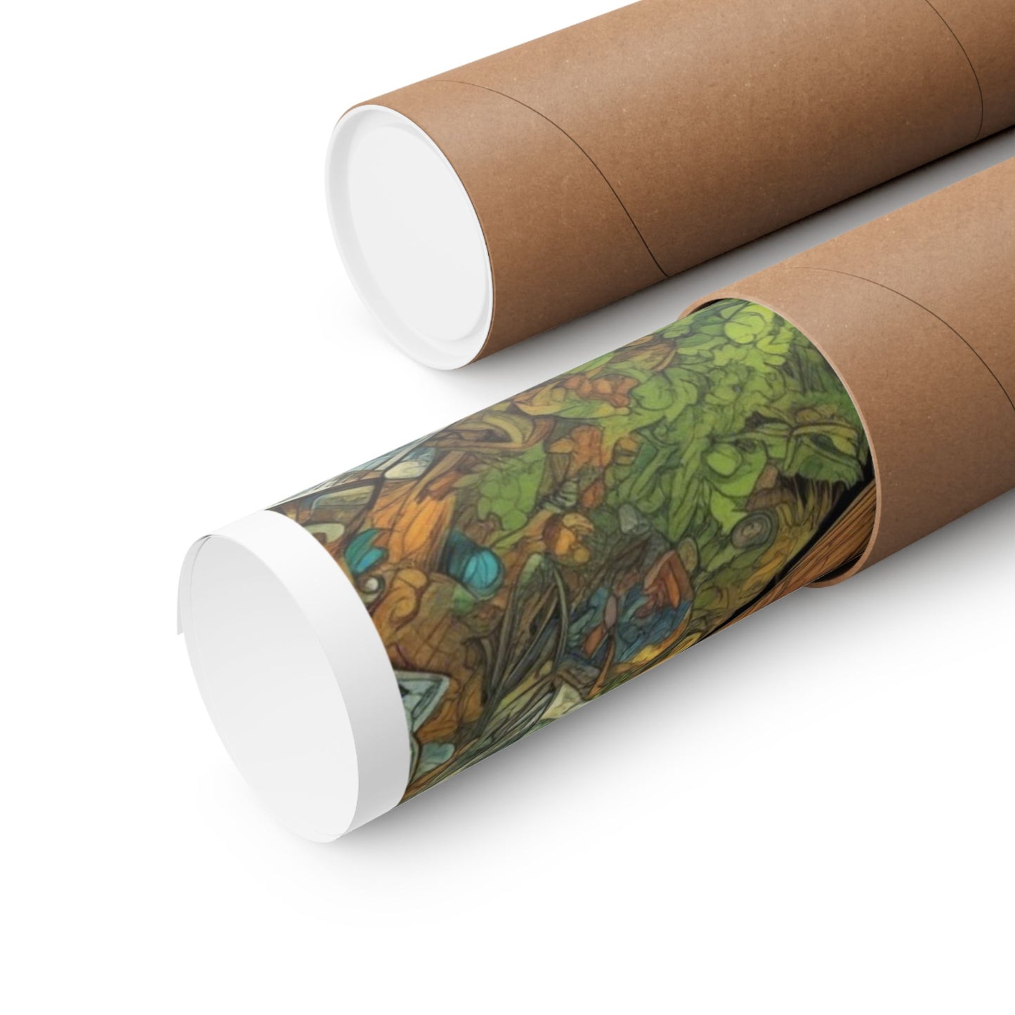 Whimsical Garden Stream Nature Gift Art Poster