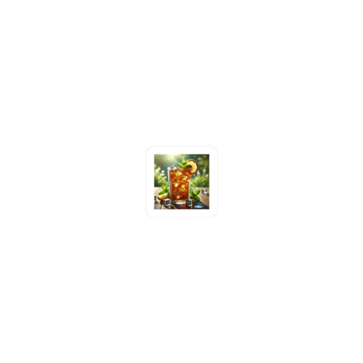 Sunlit Iced Tea Lemon Mint Refreshing Drink Sticker