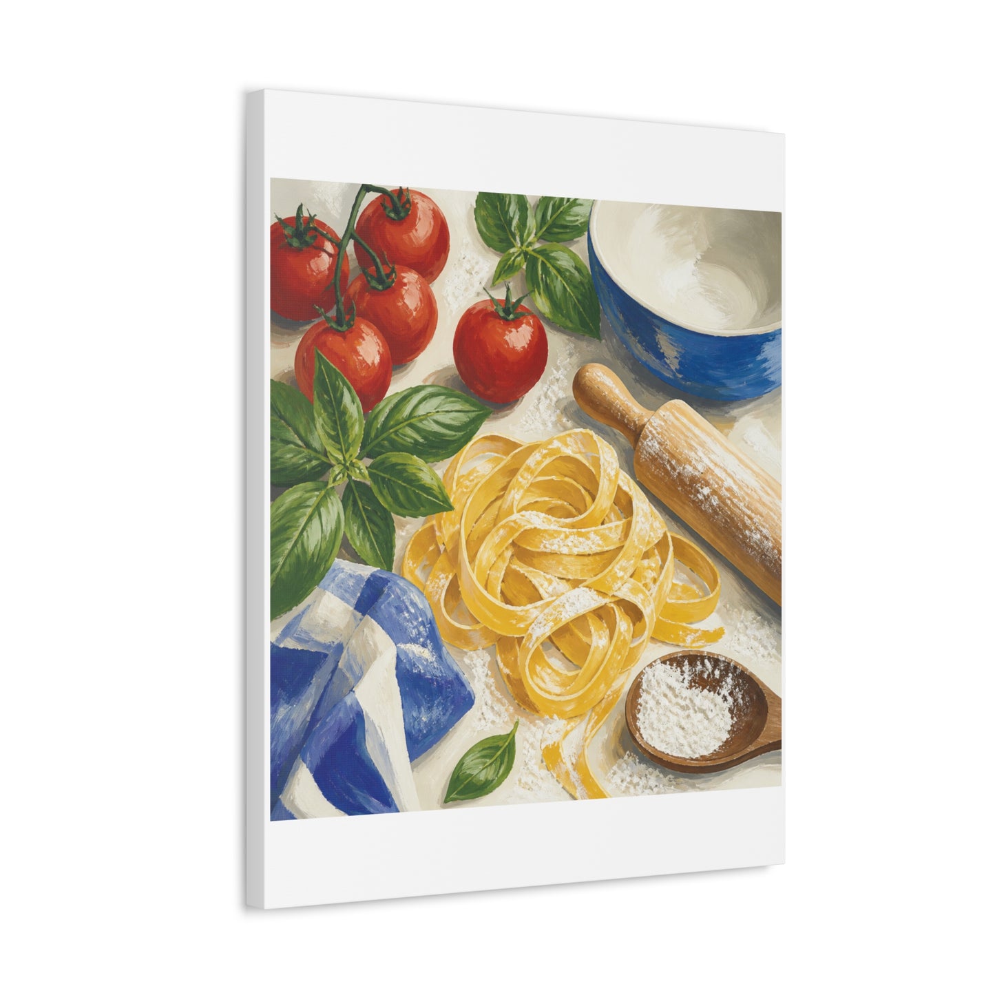 Fresh Pasta Making Kitchen Art Canvas Art