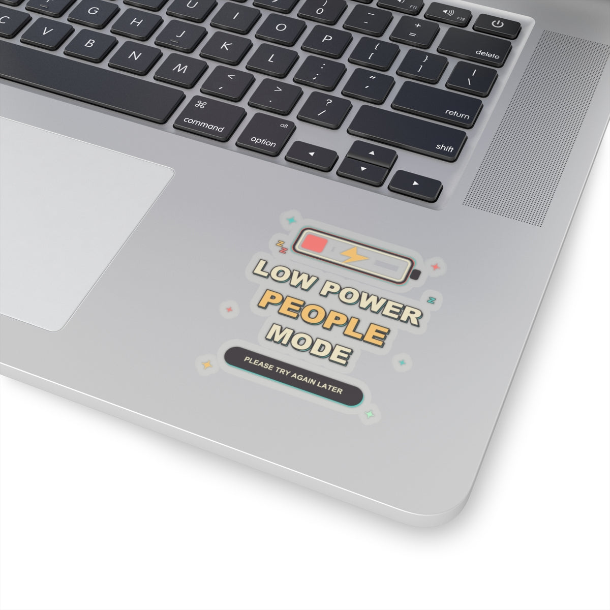 Low Power People Mode Funny Introvert Social Battery Sticker
