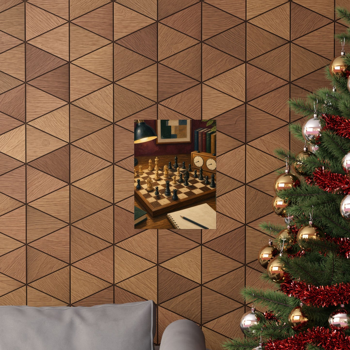 Cozy Chess Strategy Game Hobby Poster