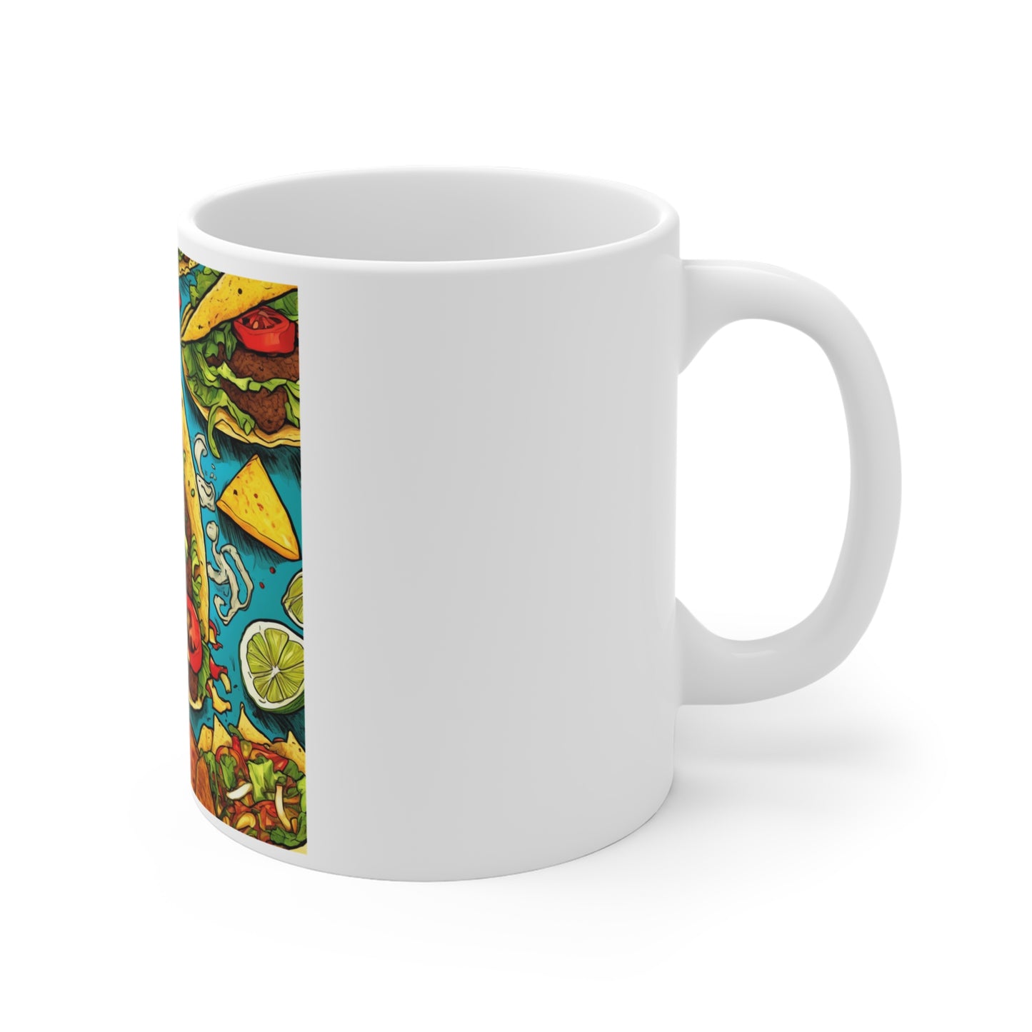 Taco Party Pattern Foodie Gift Art Coffee Mug