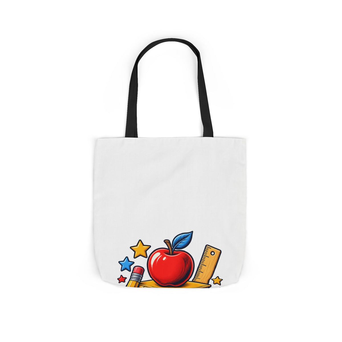 Retro School Books Apple Teacher Appreciation Tote Bag