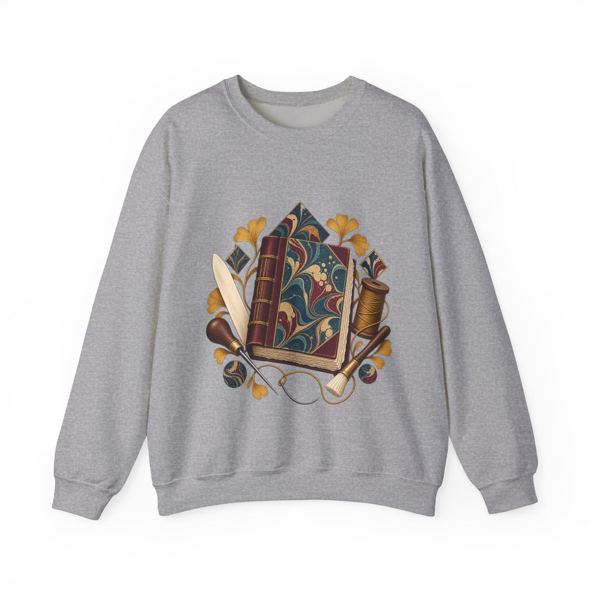 Traditional Marbled Bookbinding Workshop Sweatshirt