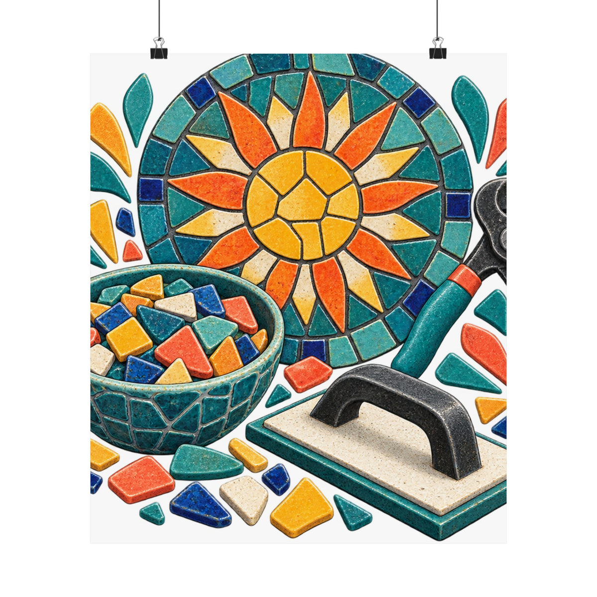 Sunburst Mosaic Making Workshop Poster