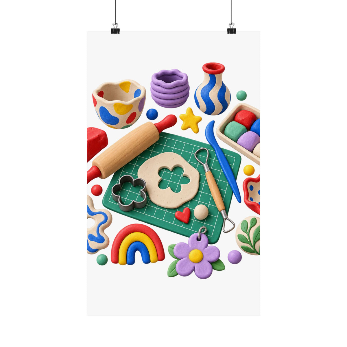 Miniature Clay Sculpting Workshop Poster