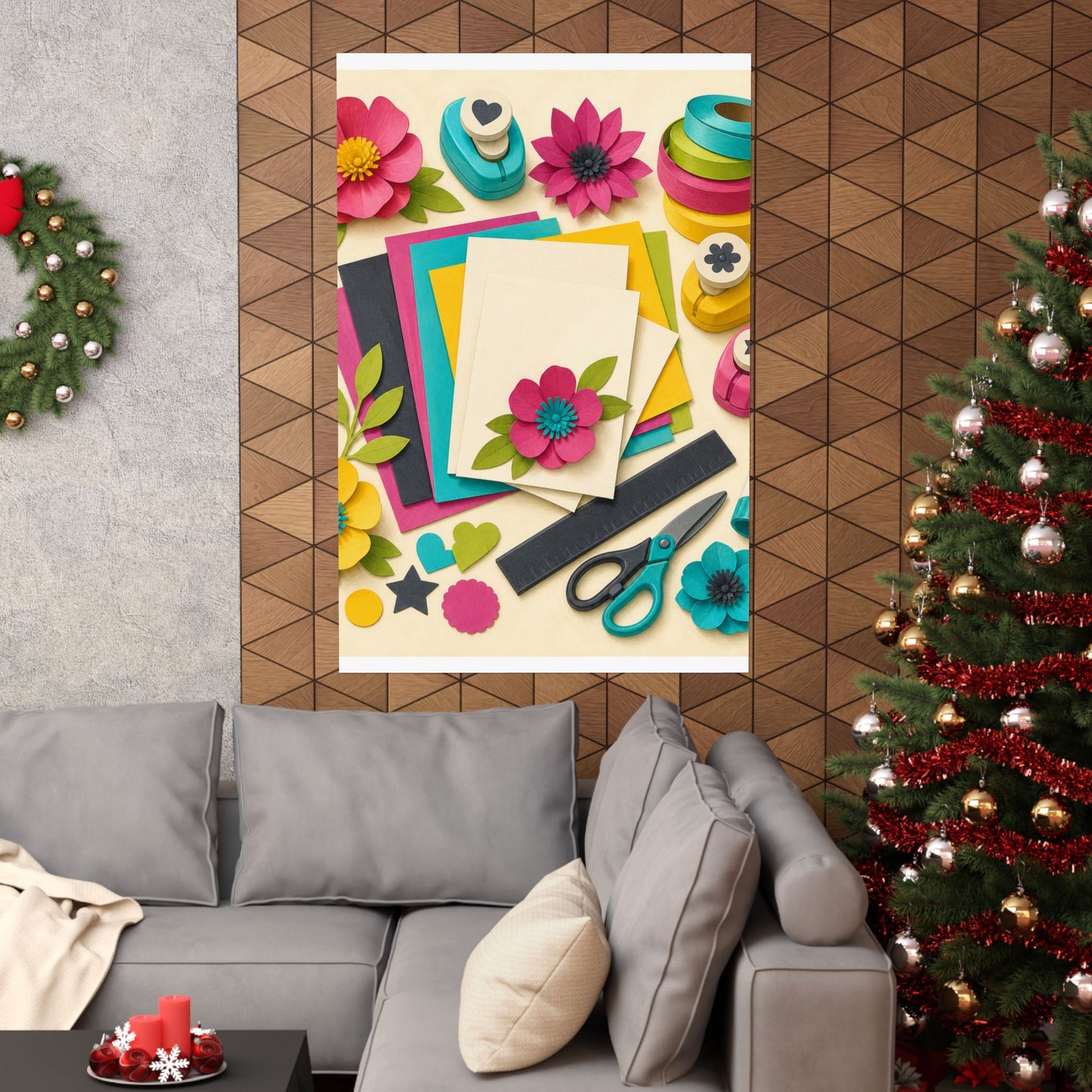 Bright Paper Crafting Hobby Poster