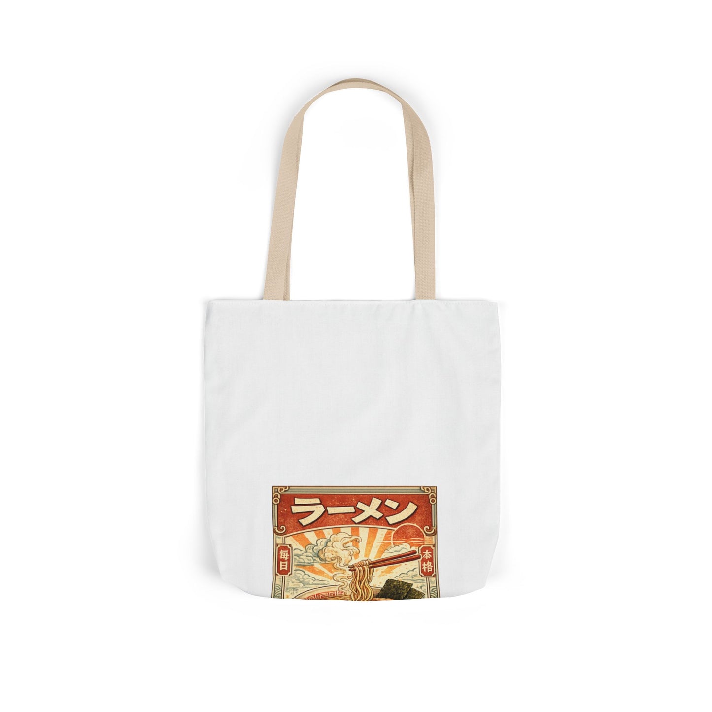 Vintage Ramen Bowl Illustration Tote Bag