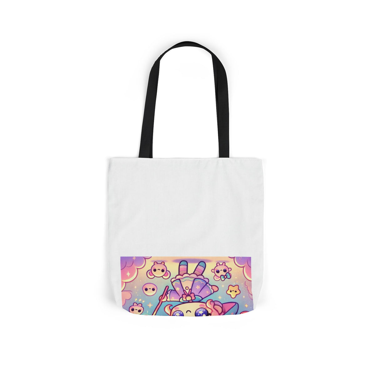 Kawaii Moon Wand Pastel Fantasy Art Canvas Tote Bag