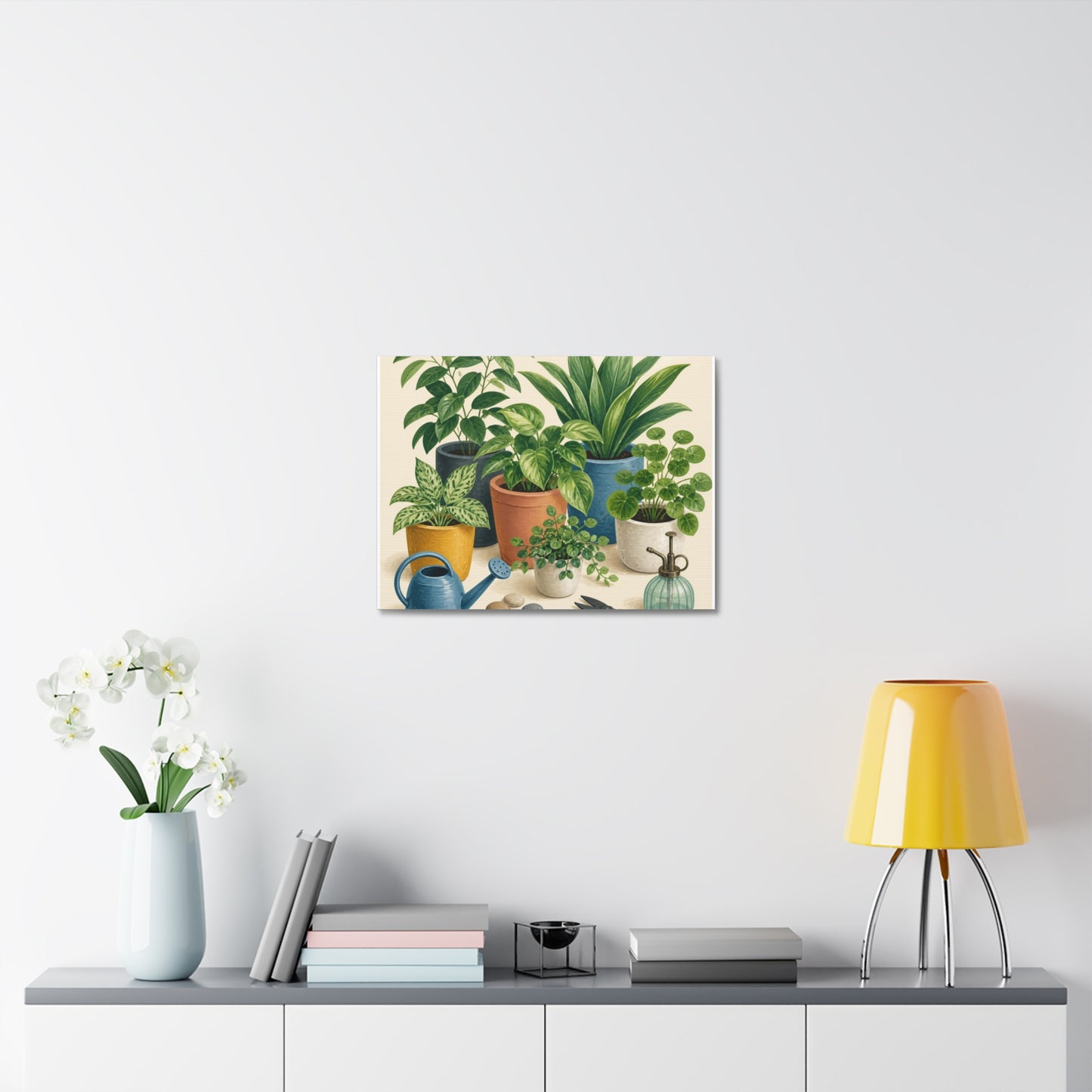 Calm Indoor Houseplant Collection Art Canvas Art