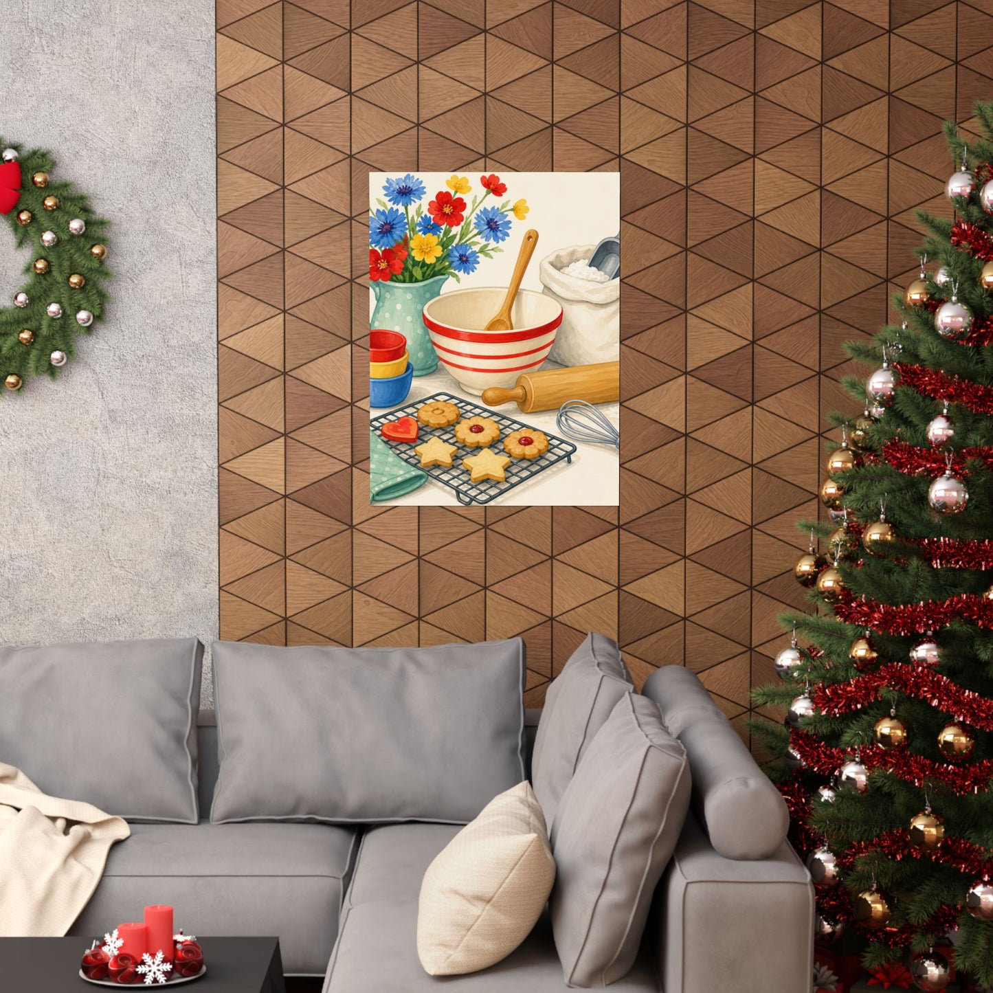 Cheerful Home Baking Hobby Poster