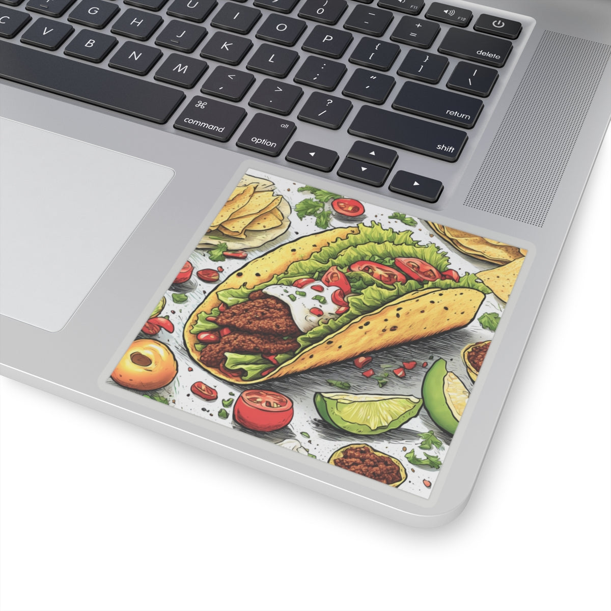 Bold Taco Illustration Foodie Gift Art Sticker
