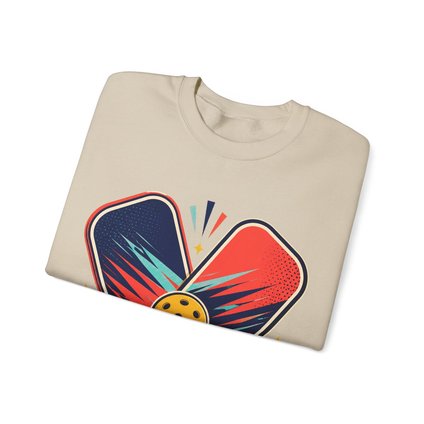 Retro Pickleball Paddles Recreational Sports Sweatshirt