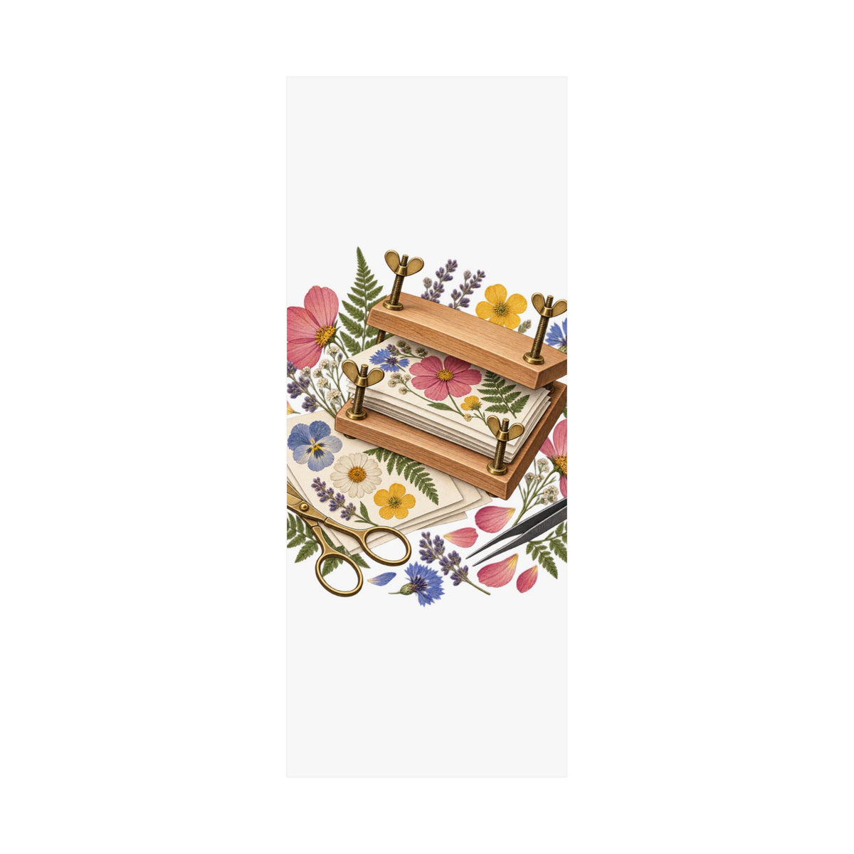 Botanical Flower Press Workshop Poster