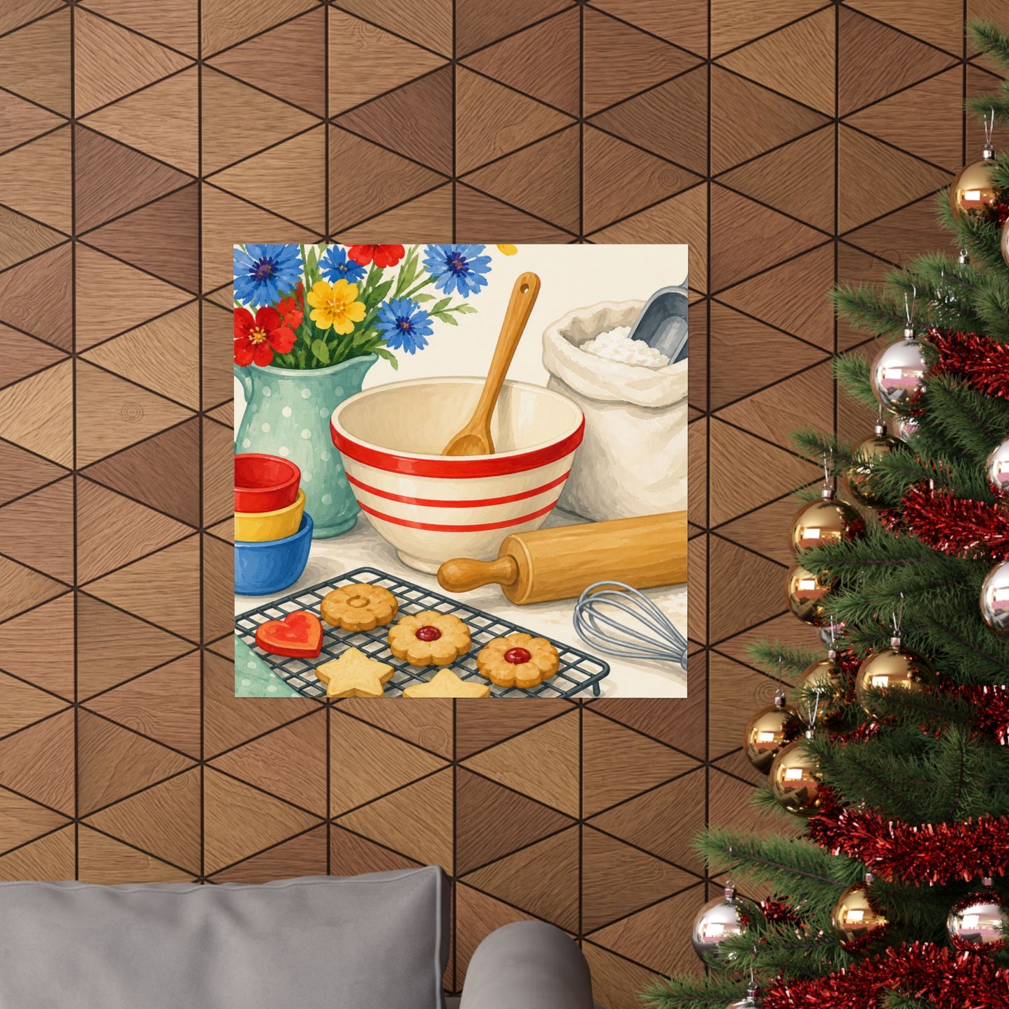 Cheerful Home Baking Hobby Poster