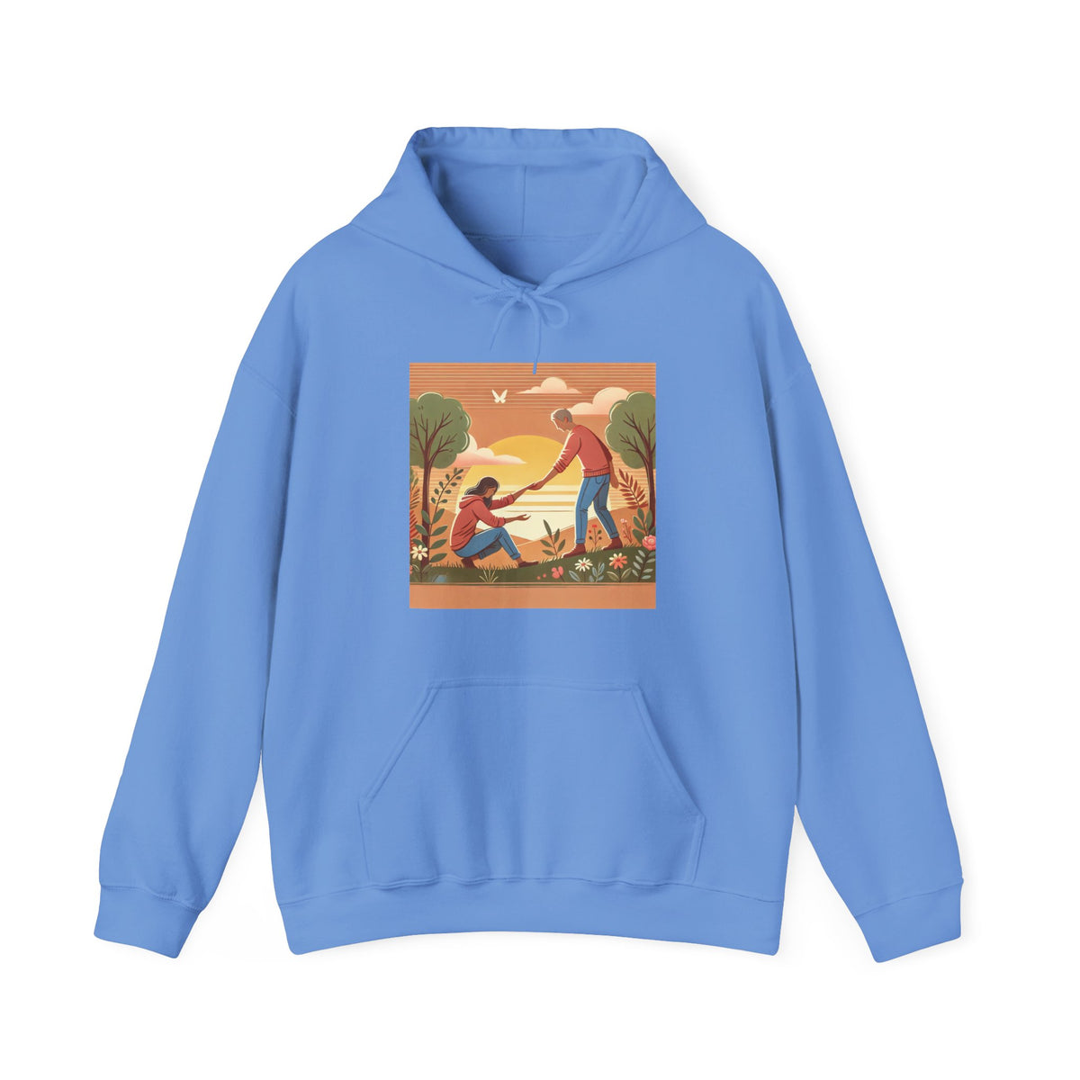 Helping Hands Sunset Garden Hoodie