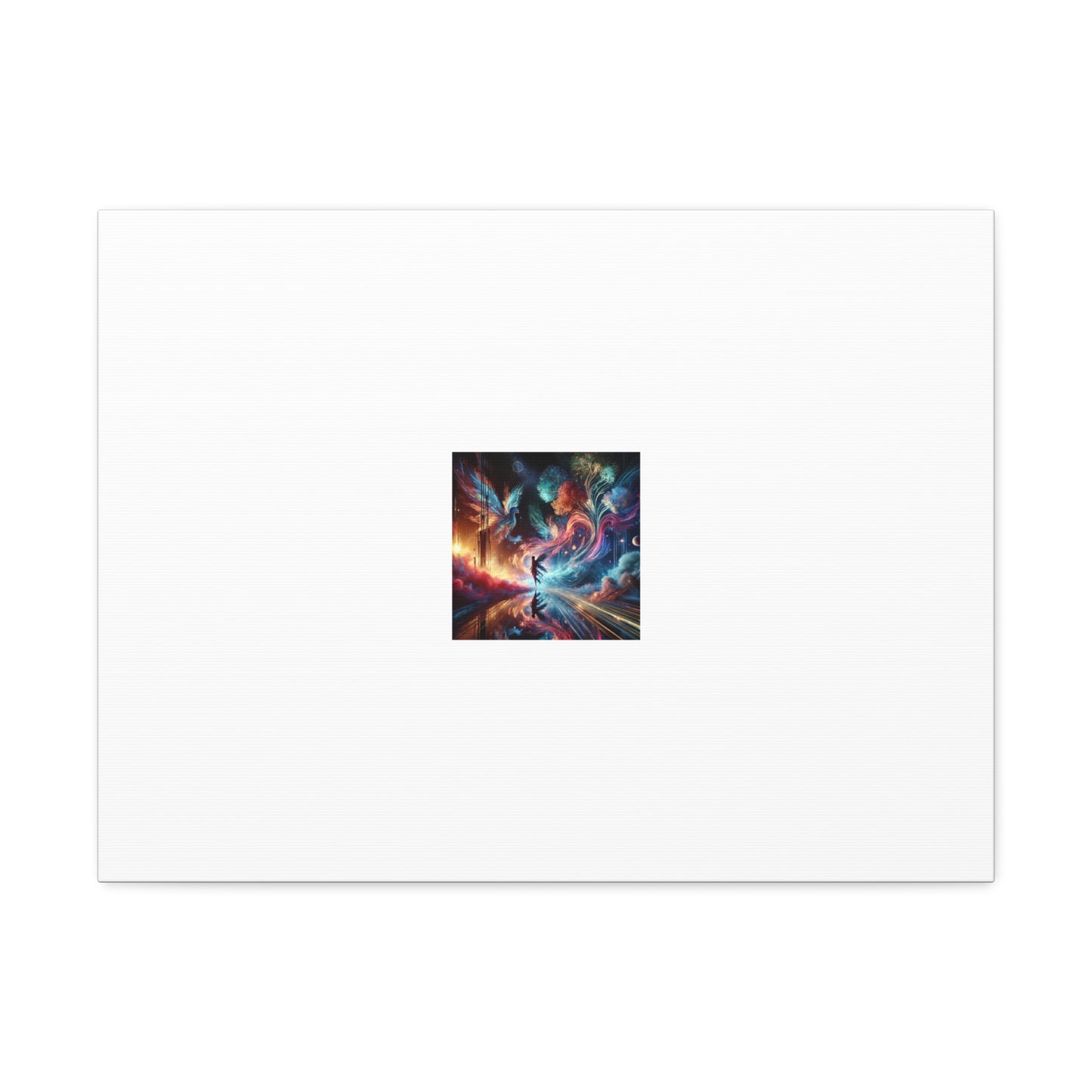 Cosmic Aurora Dancer Dreamscape Gallery Canvas Wall Art
