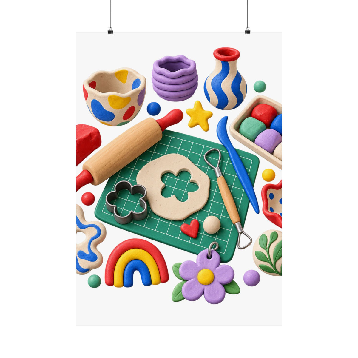 Miniature Clay Sculpting Workshop Poster