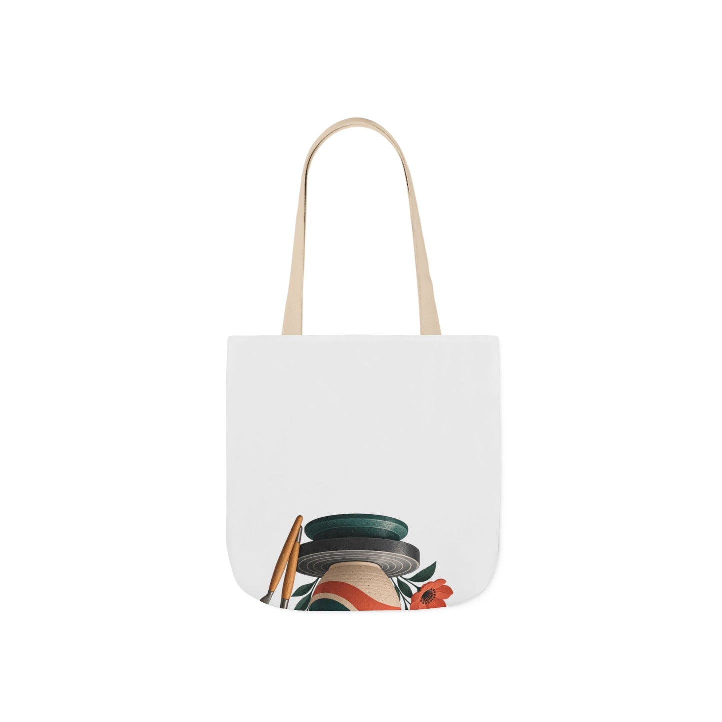 Midcentury Pottery Botanical Art Tote Bag