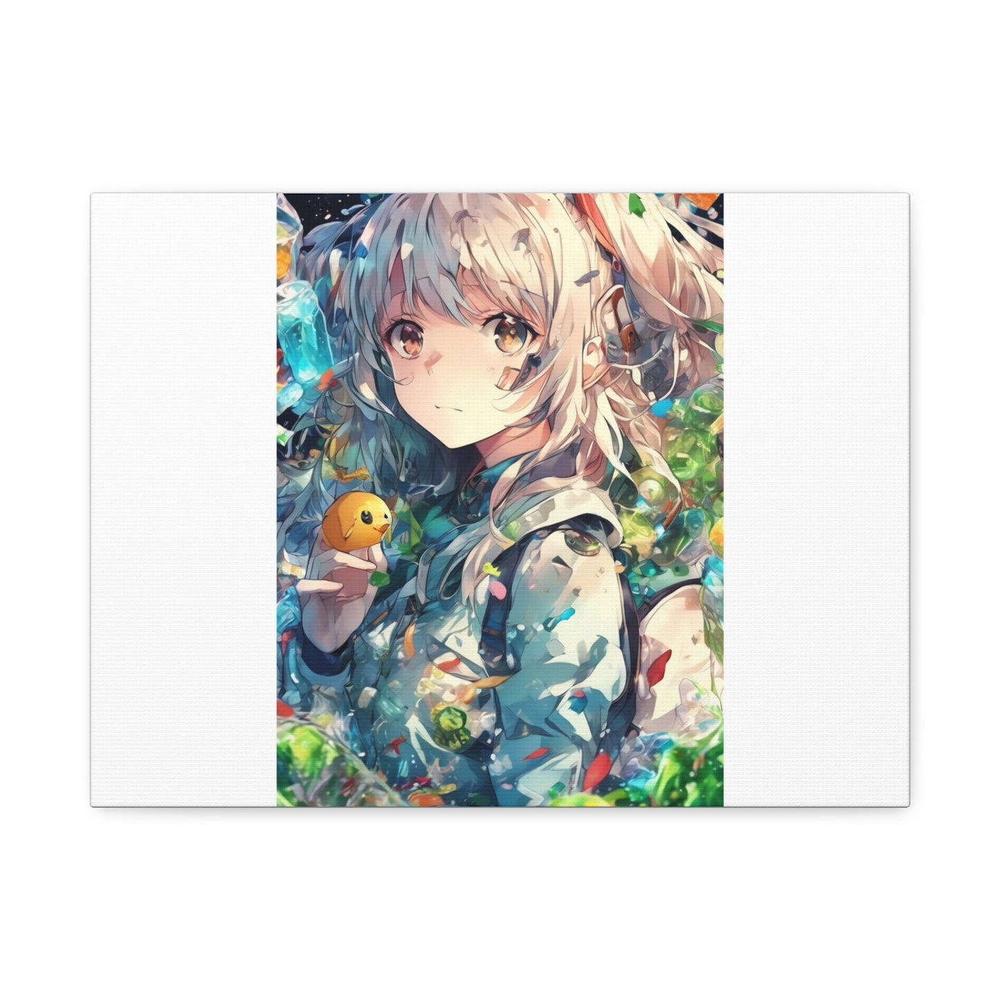 Crystal Bottle Anime Portrait Bright Room Canvas