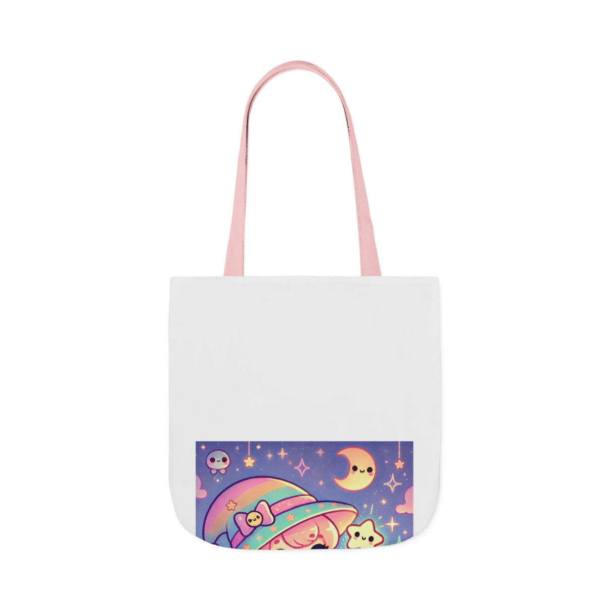 Kawaii Moon Wand Pastel Fantasy Art Canvas Tote Bag