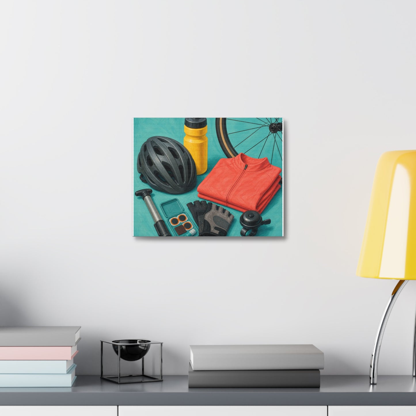 Colorful Cycling Gear Hobby Canvas Art