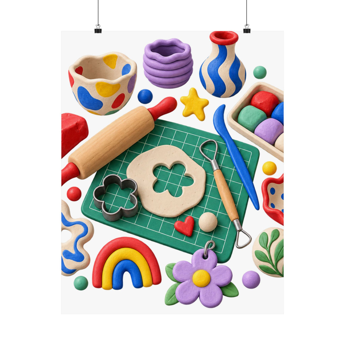 Miniature Clay Sculpting Workshop Poster