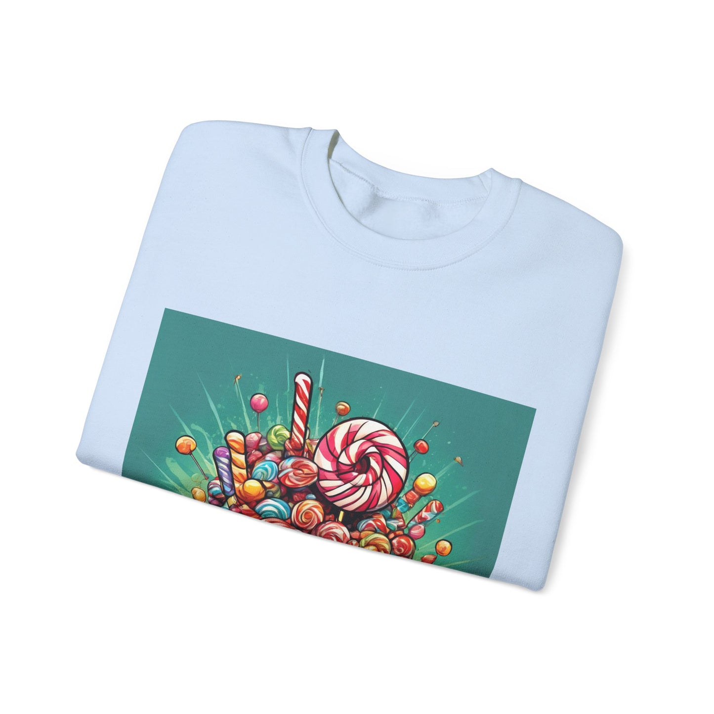 Holiday Candy Bucket Sweets Gift Art Sweatshirt