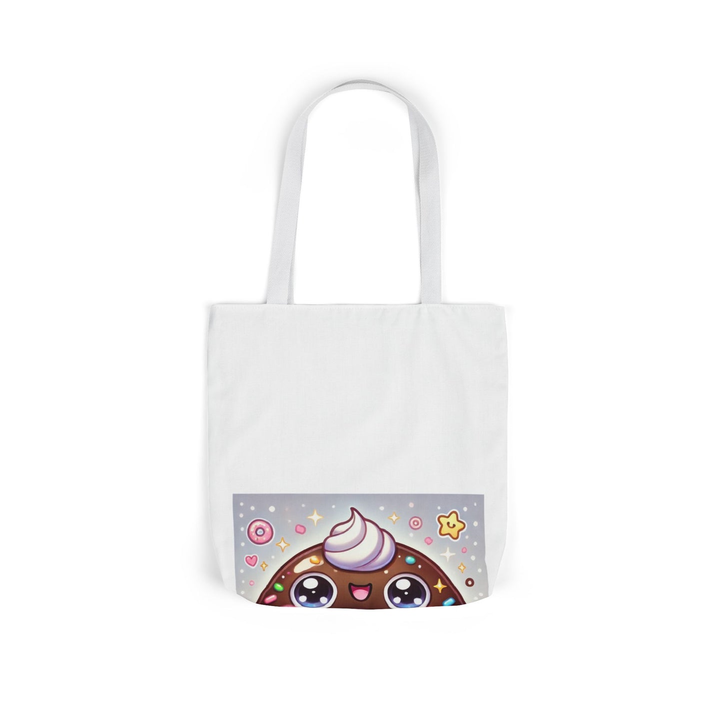 Kawaii Chocolate Donut Cute Dessert Art Tote Bag