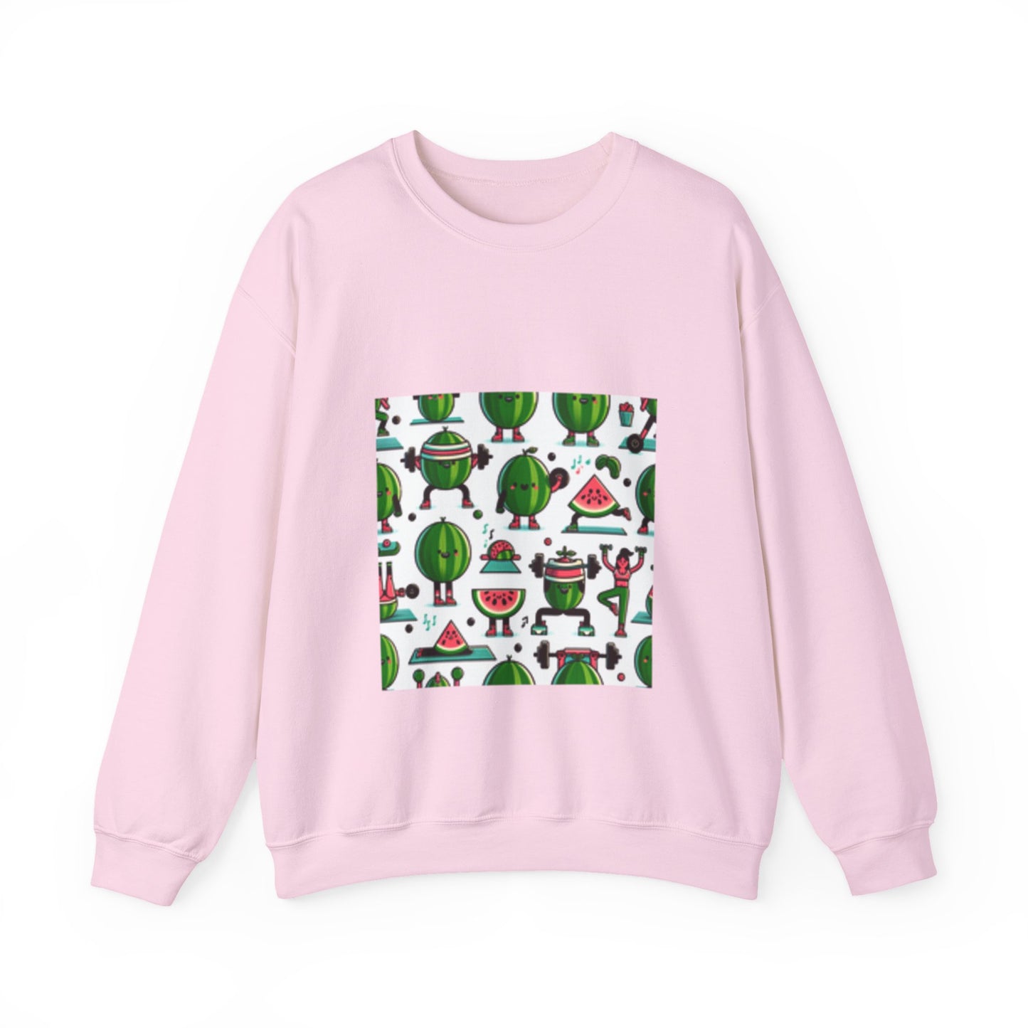 Watermelon Workout Club Cute Food Fitness Sweatshirt