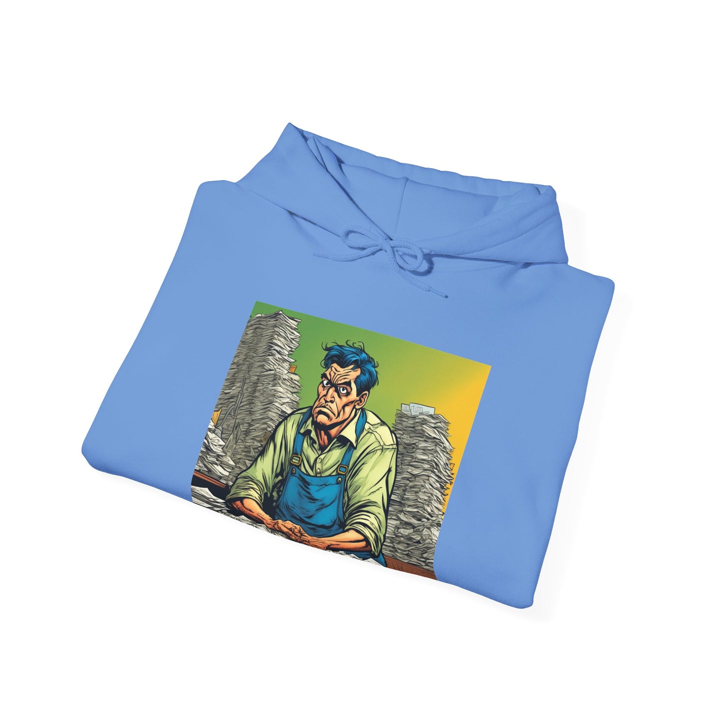 Paperwork Chaos Desk Worker Funny Office Art Hoodie