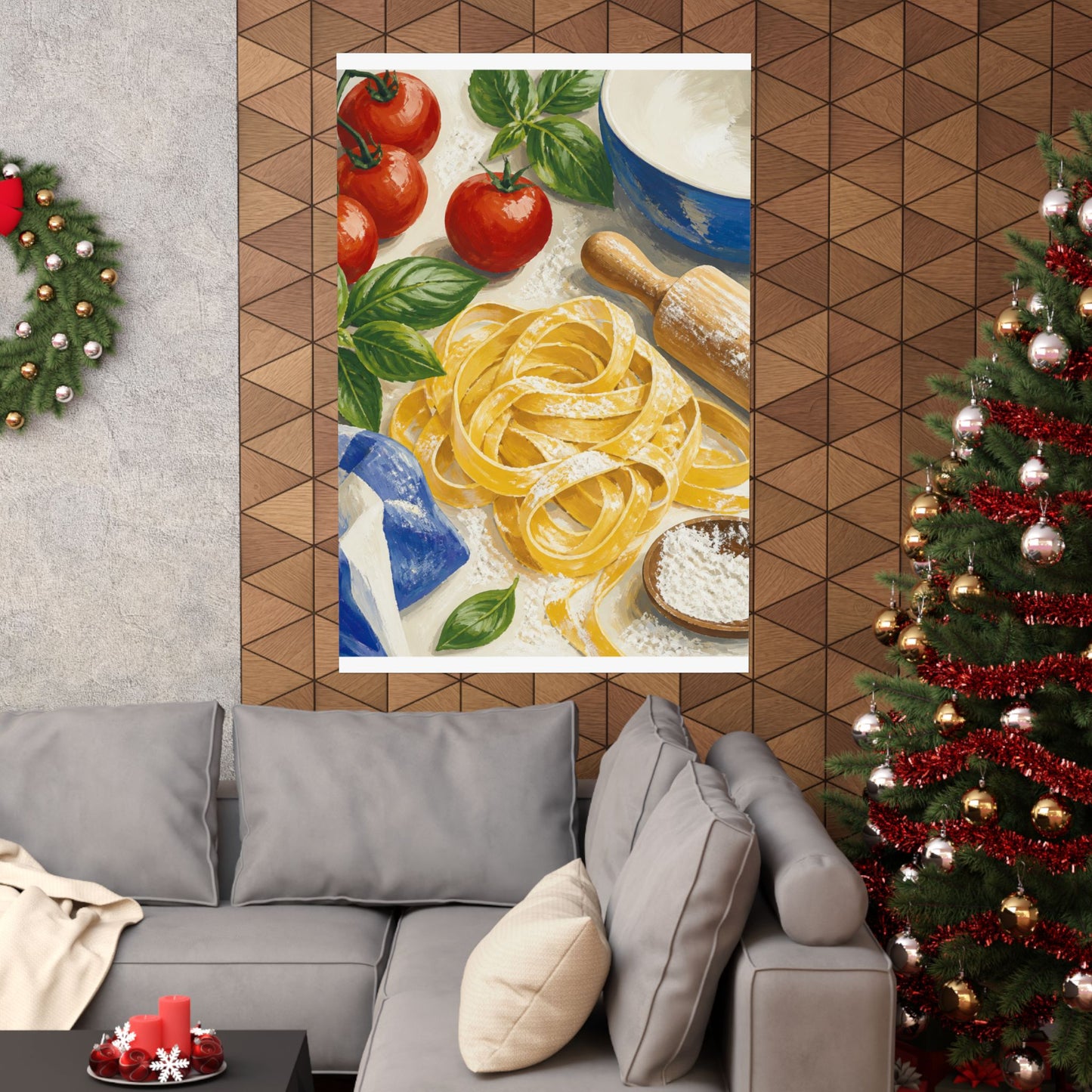 Fresh Pasta Making Kitchen Art Poster