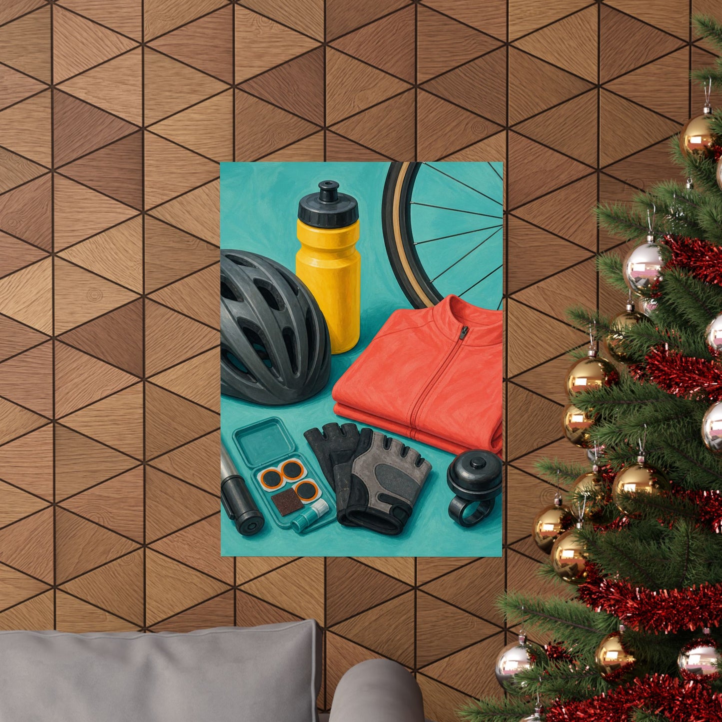 Colorful Cycling Gear Hobby Poster