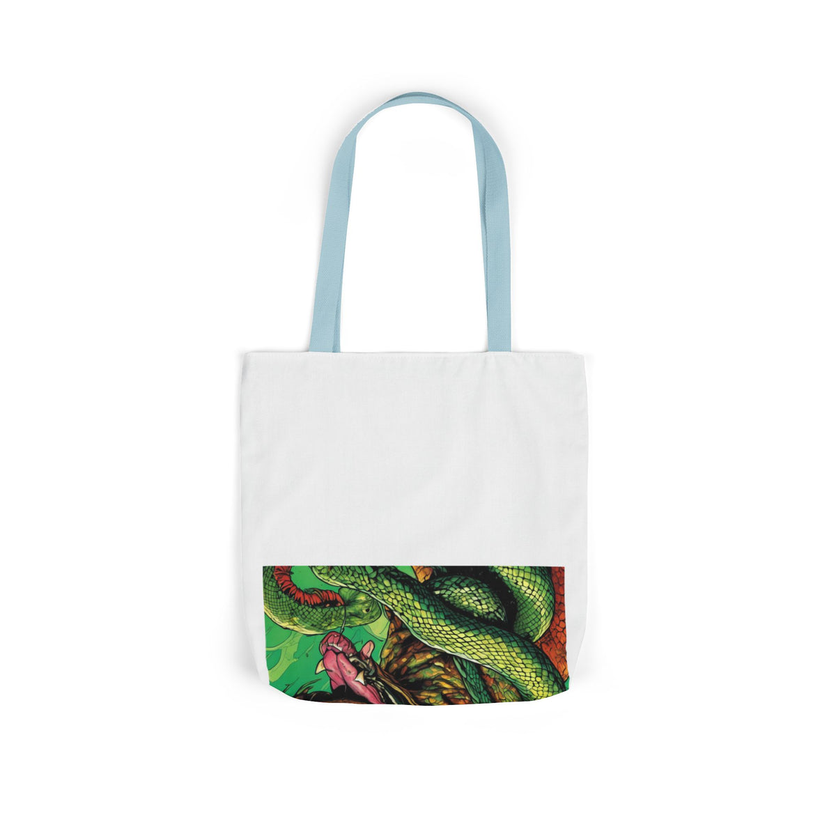 Serpent Guardian Dog Bold Fantasy Creature Tote Bag