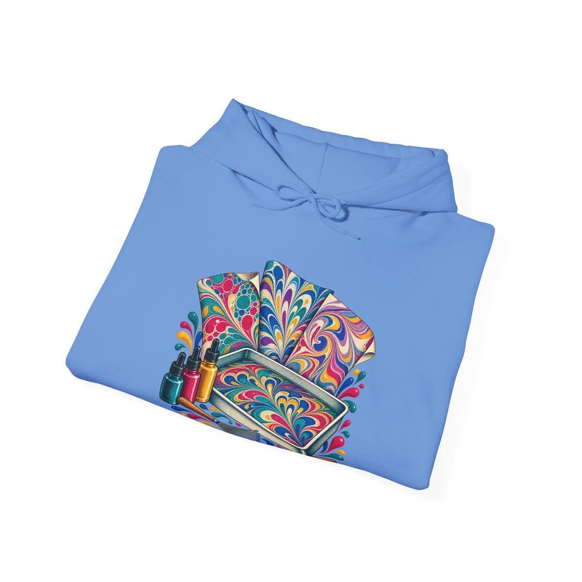 Colorful Paper Marbling Workshop Hoodie