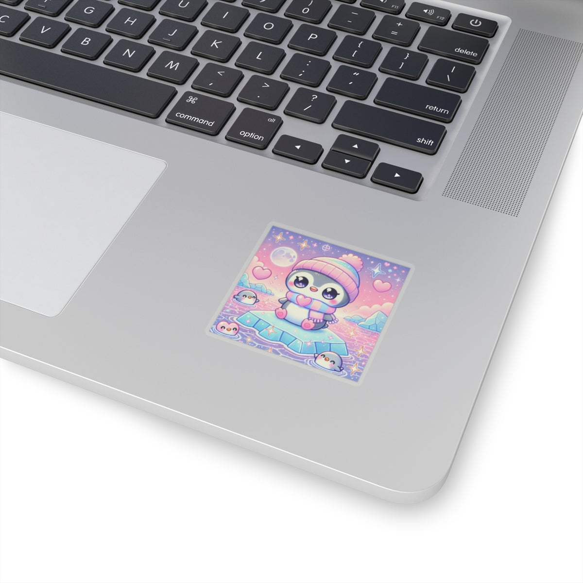 Cute Winter Penguin Ice Floe Kawaii Art Sticker