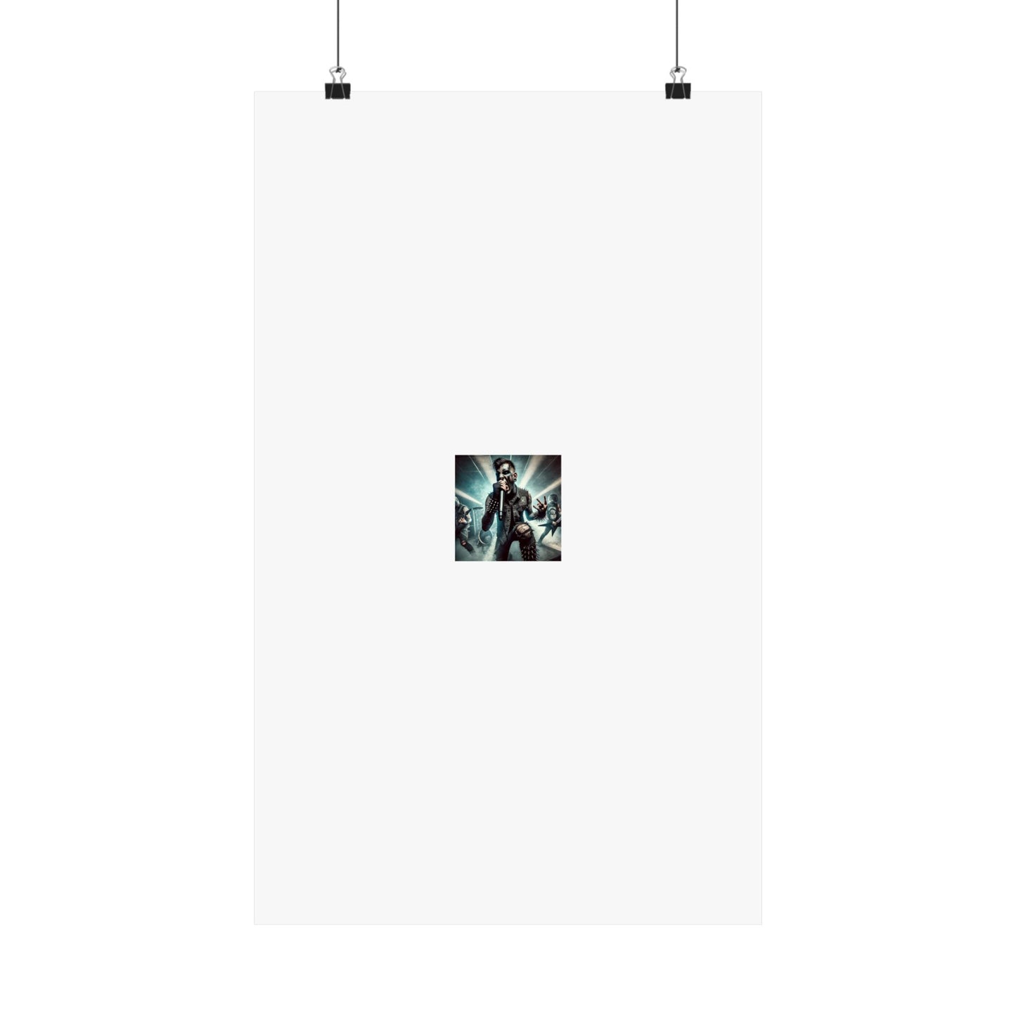 Punk Rock Vocalist Stage Energy Music Room Poster