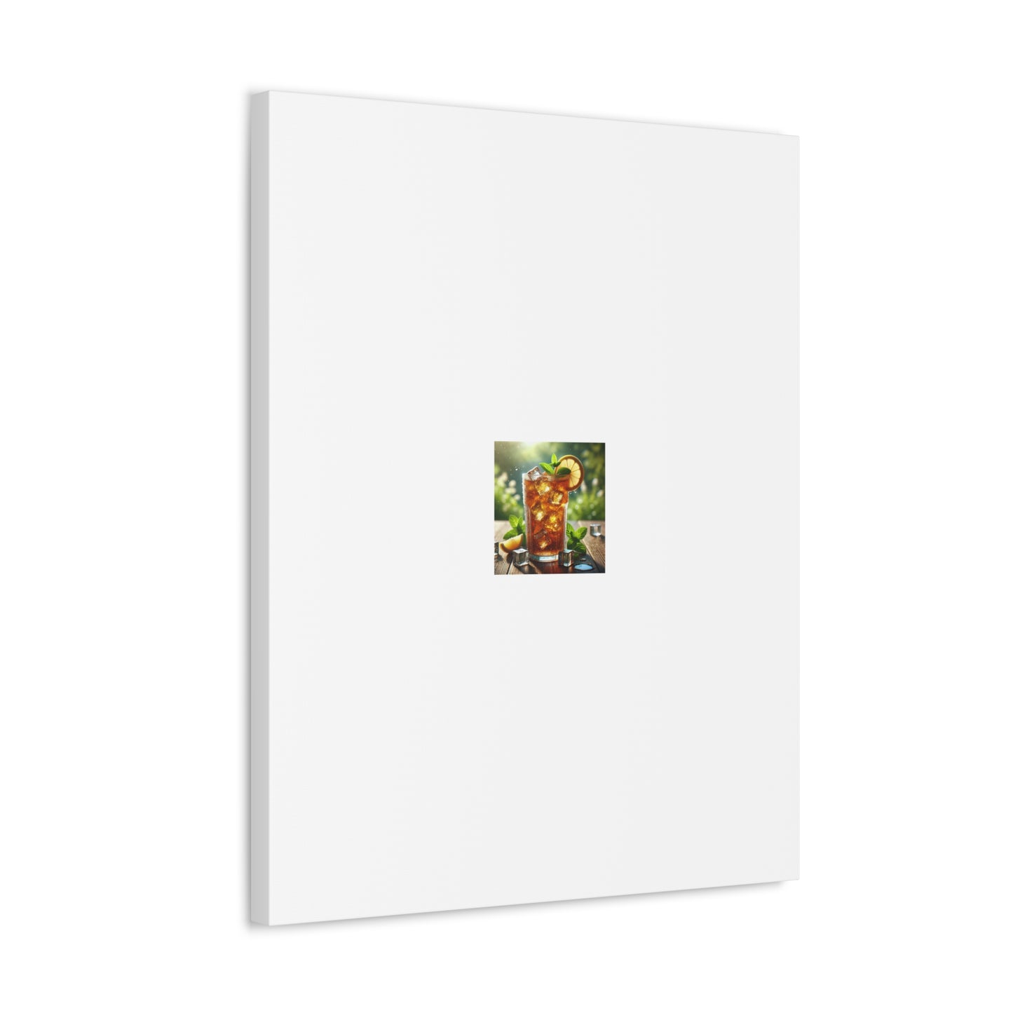 Sunlit Iced Tea Lemon Mint Kitchen Drink Canvas Wall Art