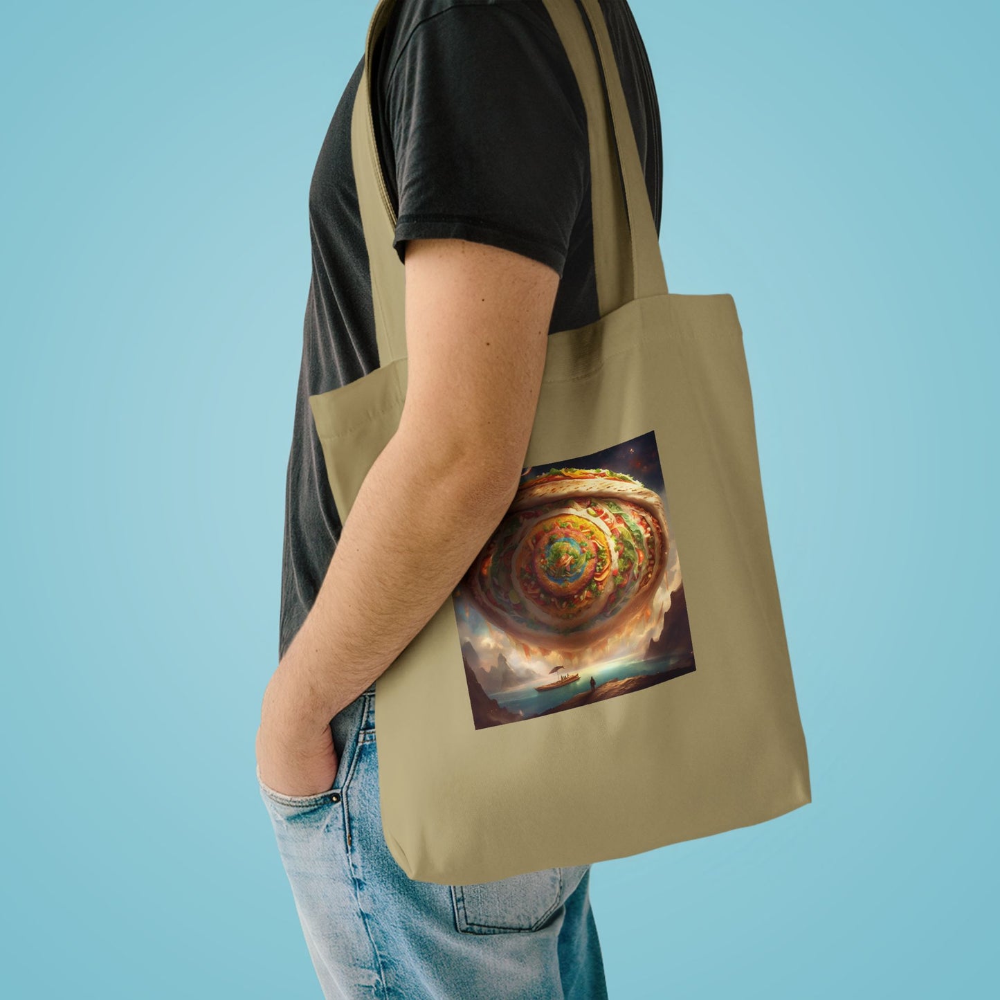 Cosmic Taco Portal Surreal Food Fantasy Art Tote Bag