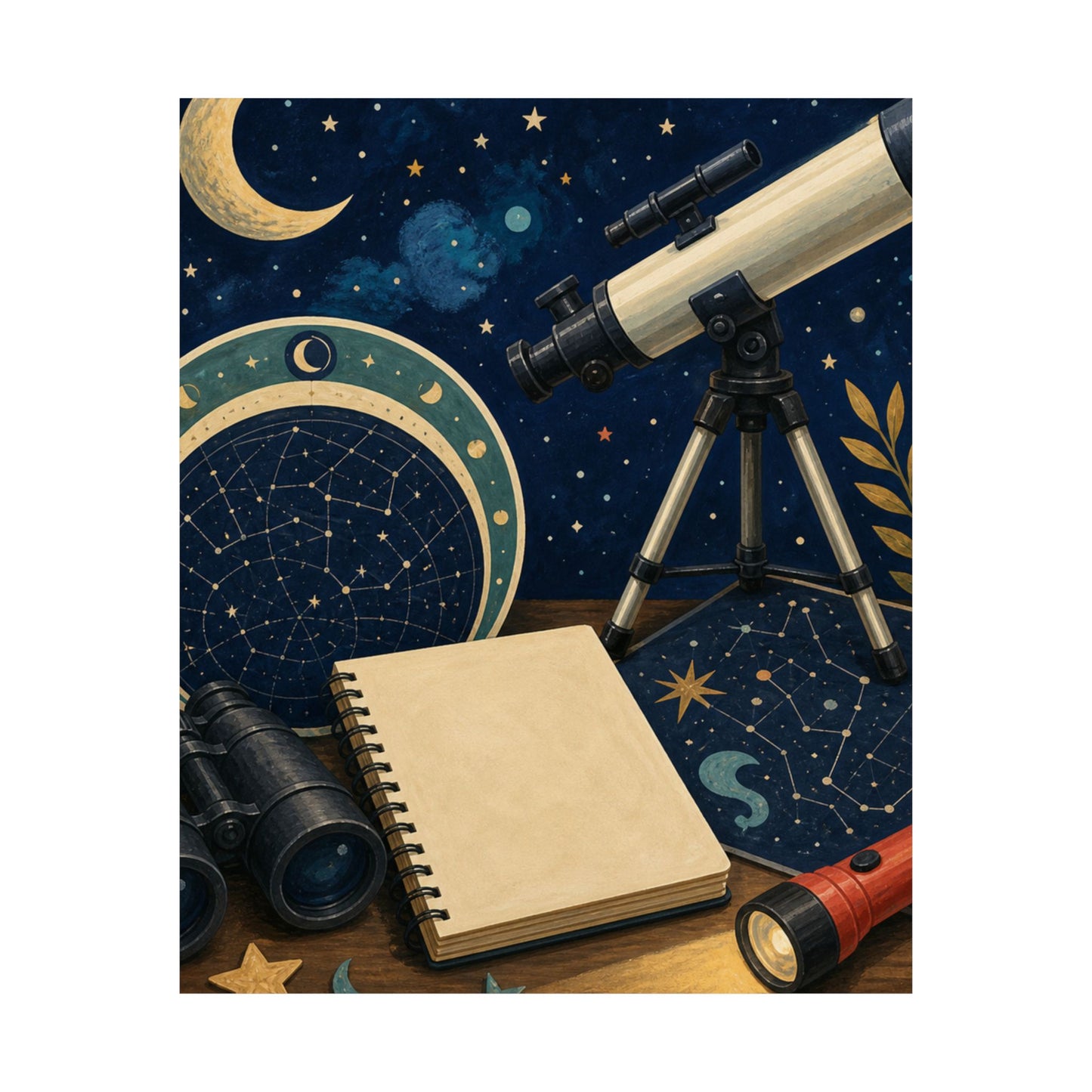 Classic Stargazing Astronomy Hobby Poster