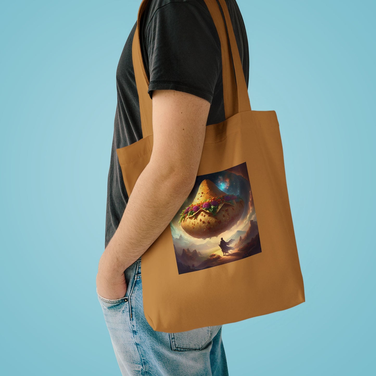 Cosmic Taco Planetoid Surreal Food Fantasy Art Tote Bag