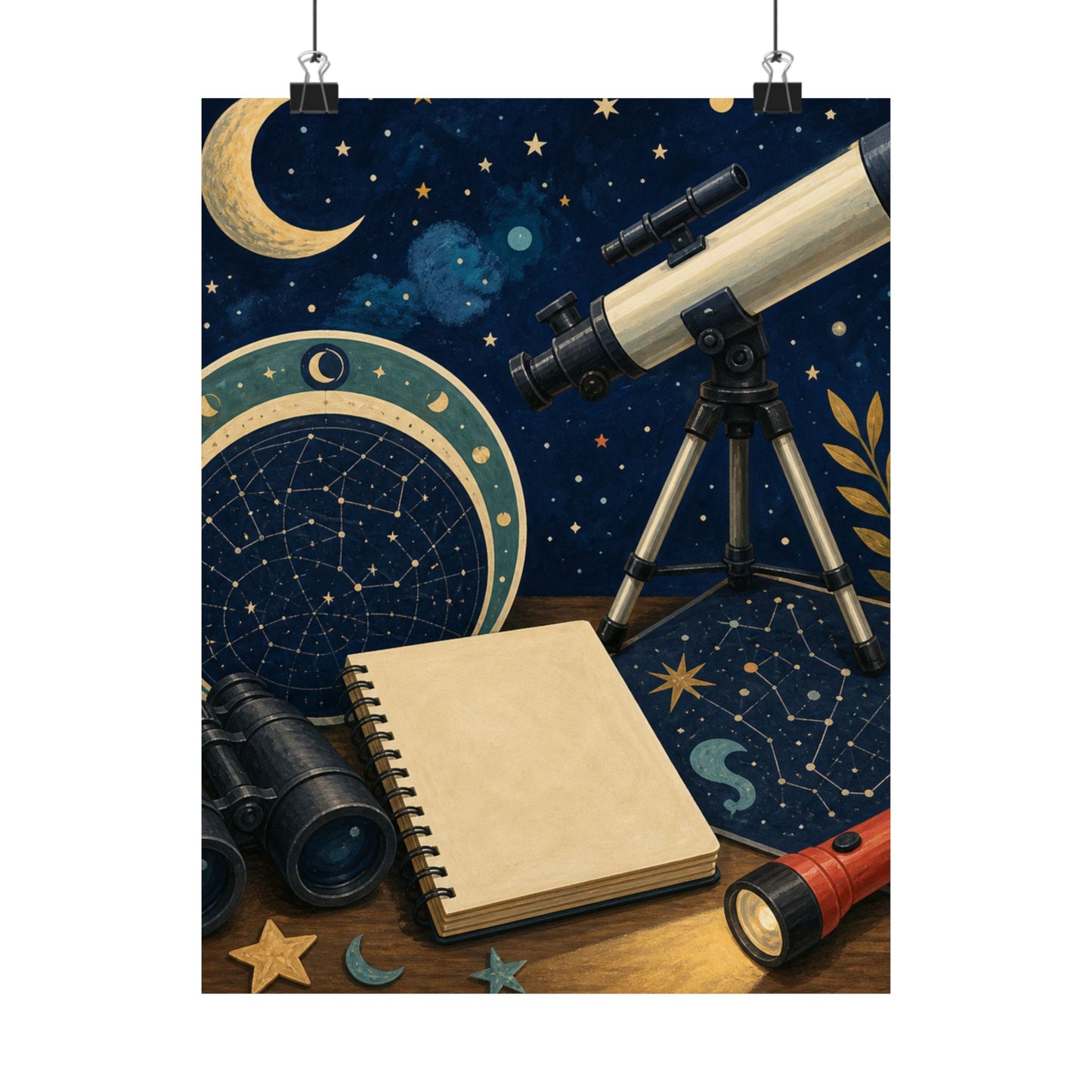 Classic Stargazing Astronomy Hobby Poster