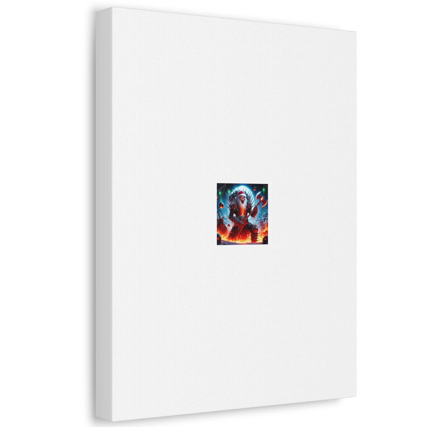Heavy Metal Santa Holiday Concert Dark Holiday Canvas Art