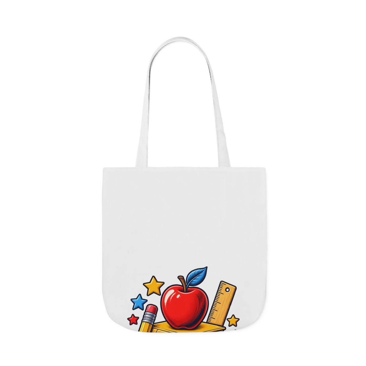 Retro School Books Apple Teacher Appreciation Tote Bag