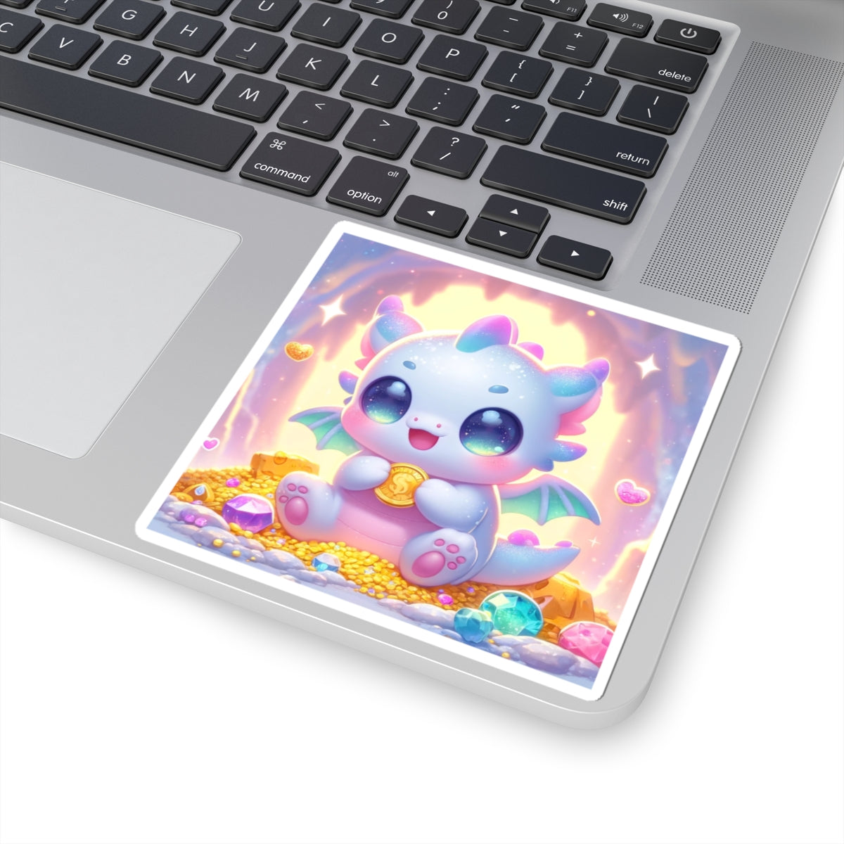 Pastel Treasure Dragon Kawaii Fantasy Sticker