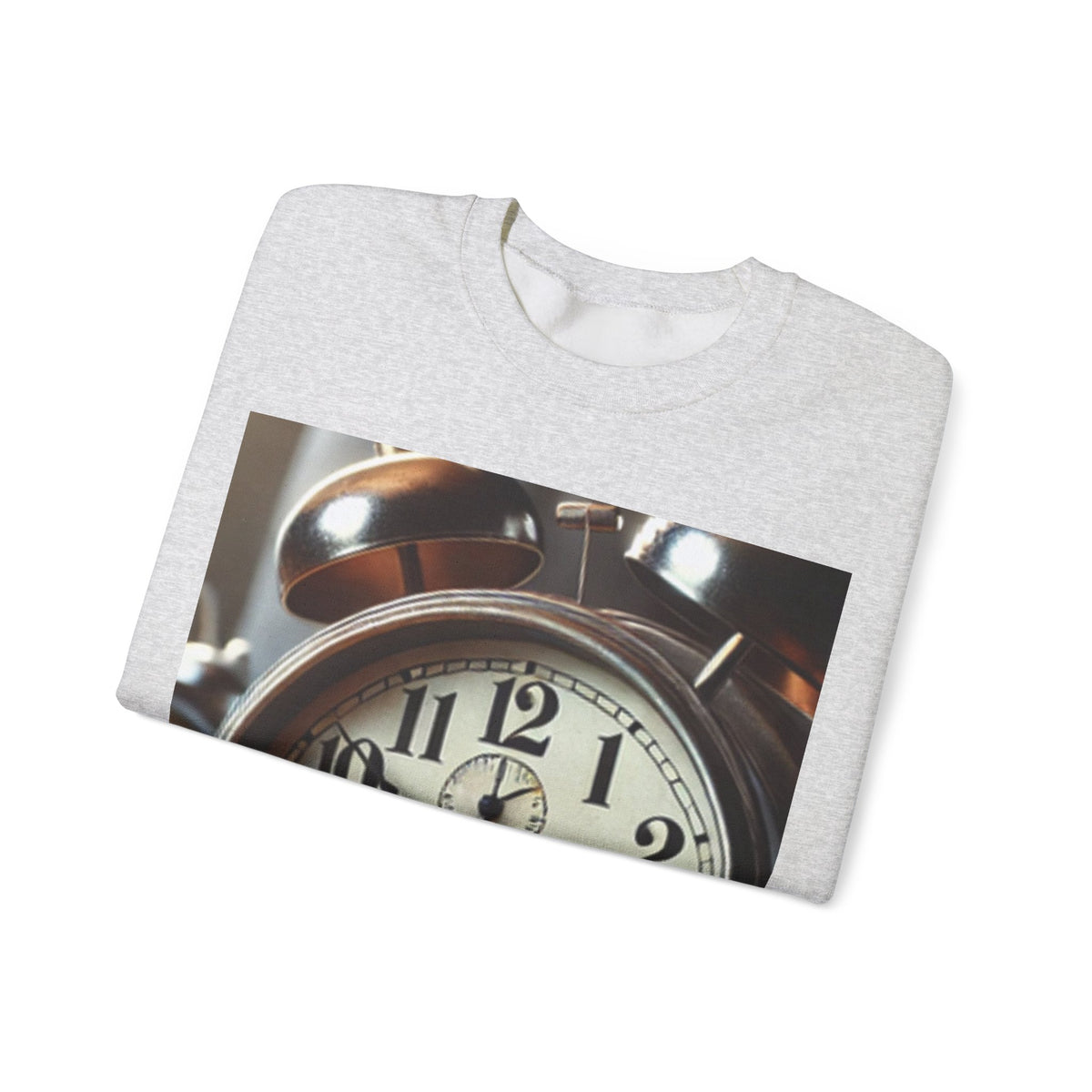 Vintage Alarm Clock Morning Routine Soft Sweatshirt
