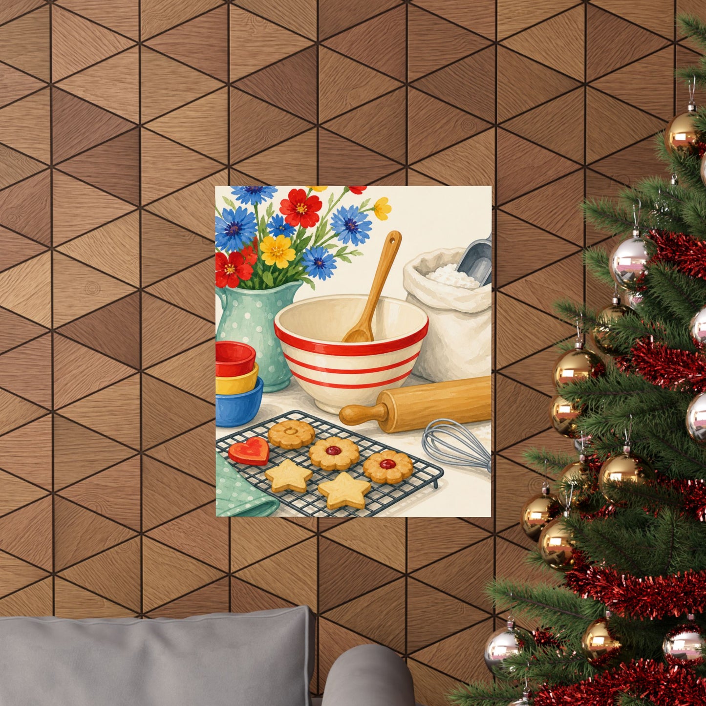 Cheerful Home Baking Hobby Poster